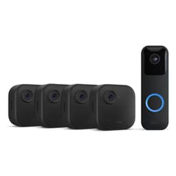 Nouvelle caméra Blink (Outdoor 4) : caméra de surveillance connectée HD sans fil (système 4 caméras avec Sync Module Core) + Blink Sonnette Vidéo