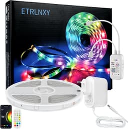 WiFi Ruban LED 20m, Bande LED RGB Fonctionnant avec Alexa et Google Assistant, Contrôle App Intelligente, Scènes Mode, Synchronisation Musicale, Smart Lumières LED pour Chambre,Fête,Cuisine
