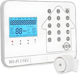 LIFEBOX Kit Alarme Maison connectée sans Fil WiFi Box Internet et GSM Futura Blanche Smart Life- lifebox - kit2